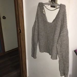 Yes Lola grey sweater. Women’s size Large.